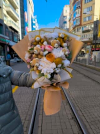 Brown TeddyBear Buket